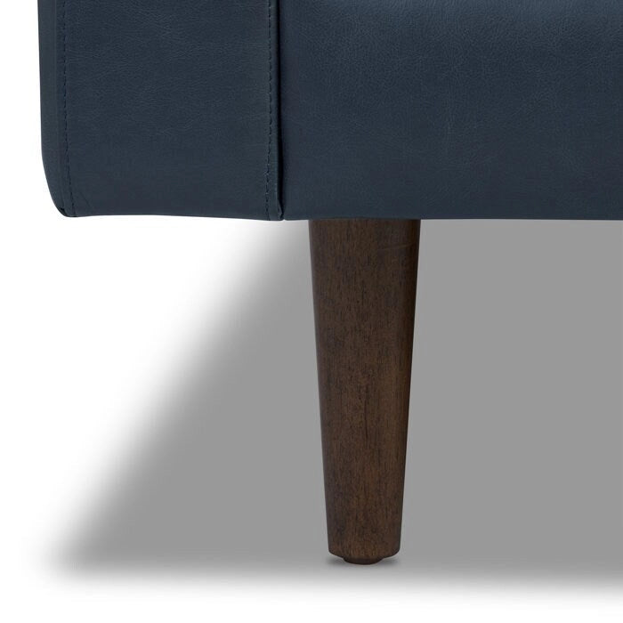Canapé Poly & Bark Napa 88,5 po - Cuir véritable italien