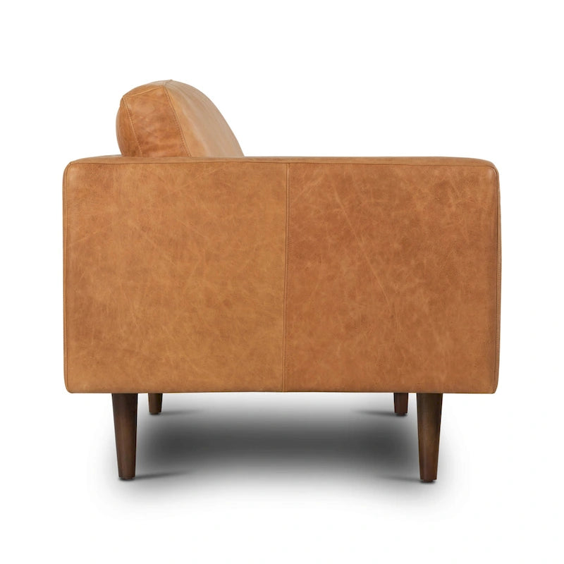 Canapé Poly & Bark Napa 88,5 po - Cuir véritable italien