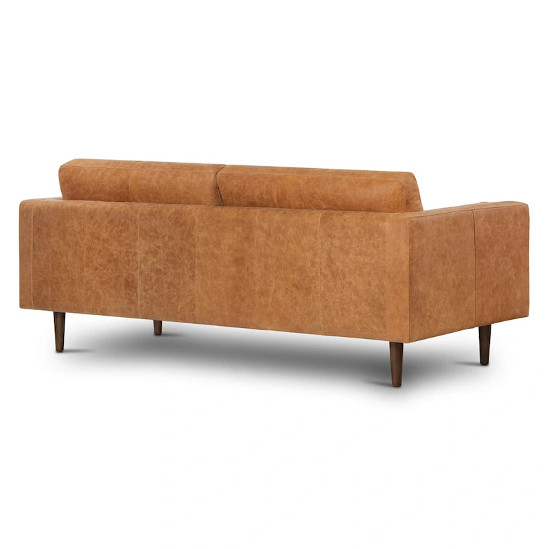 Canapé Poly & Bark Napa 88,5 po - Cuir véritable italien