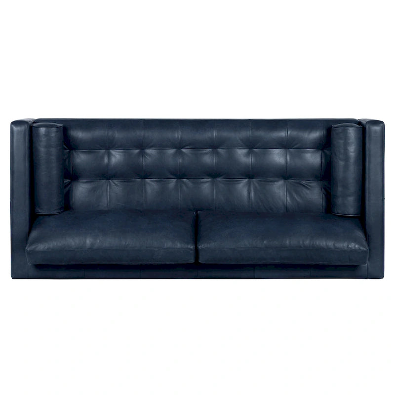 Canapé Poly & Bark Napa 88,5 po - Cuir véritable italien