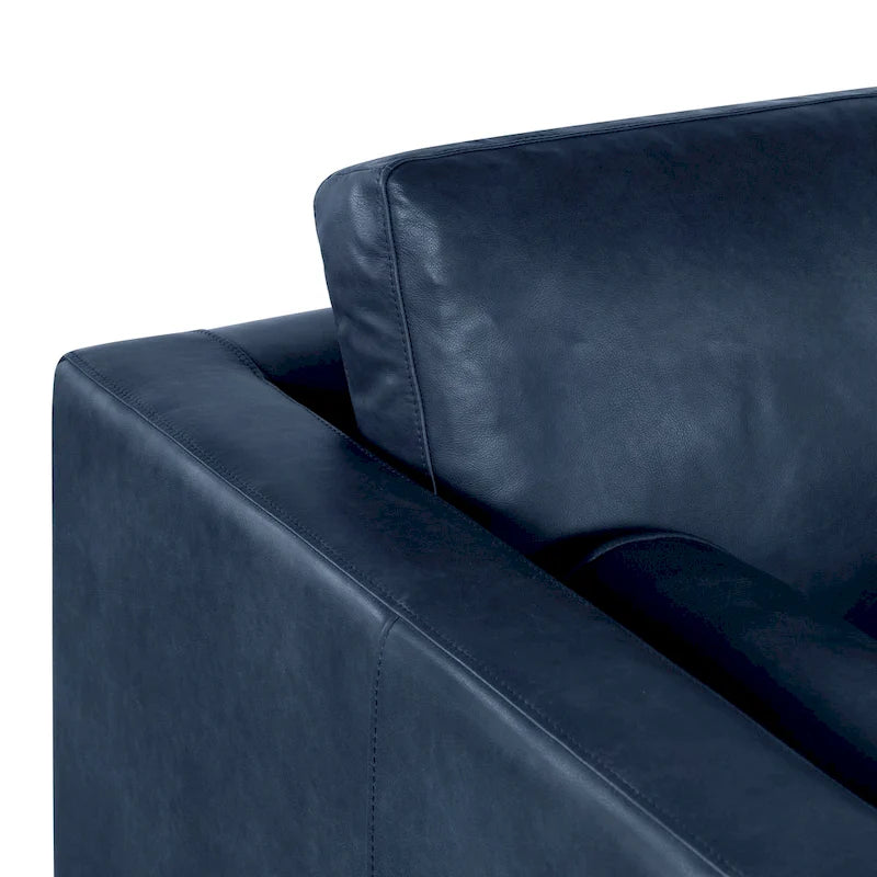Canapé Poly & Bark Napa 88,5 po - Cuir véritable italien