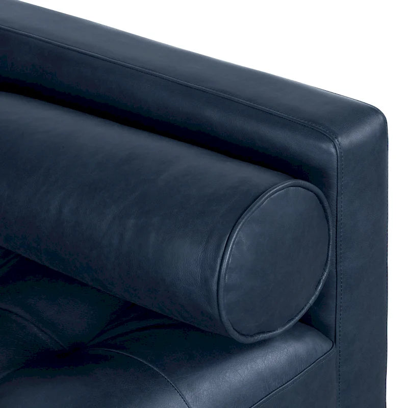 Canapé Poly & Bark Napa 88,5 po - Cuir véritable italien