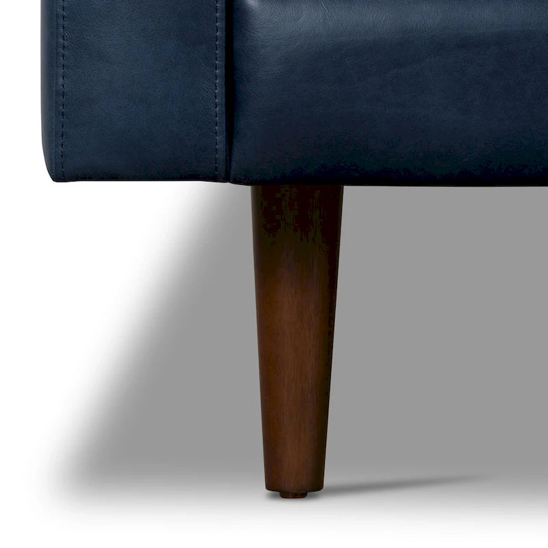 Canapé Poly & Bark Napa 88,5 po - Cuir véritable italien