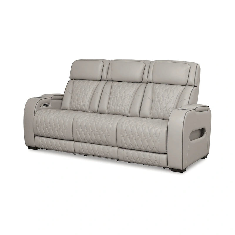 Canapé inclinable électrique Signature Design by Ashley Boyington gris - 86 L x 38,5 P x 44,5 H