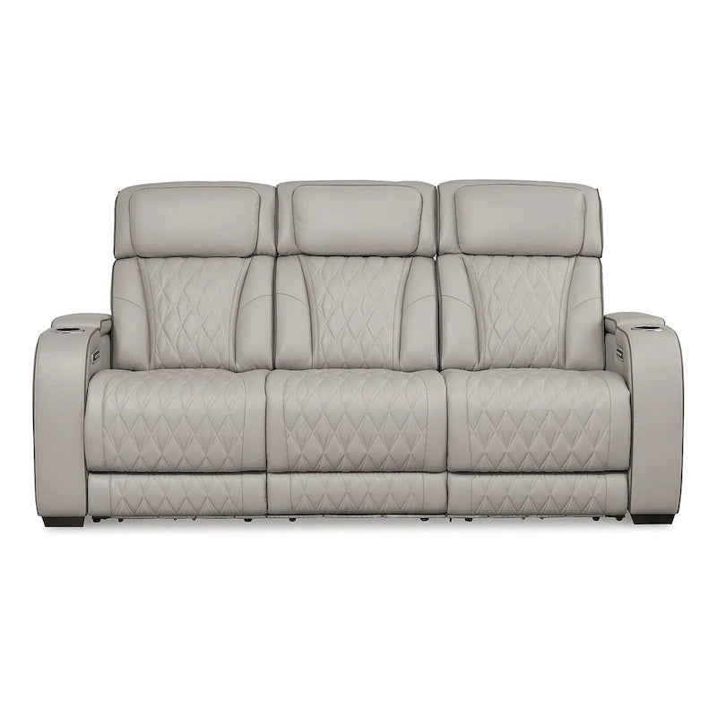 Canapé inclinable électrique Signature Design by Ashley Boyington gris - 86 L x 38,5 P x 44,5 H