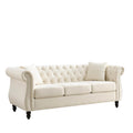 Canapé Chesterfield gris Salon