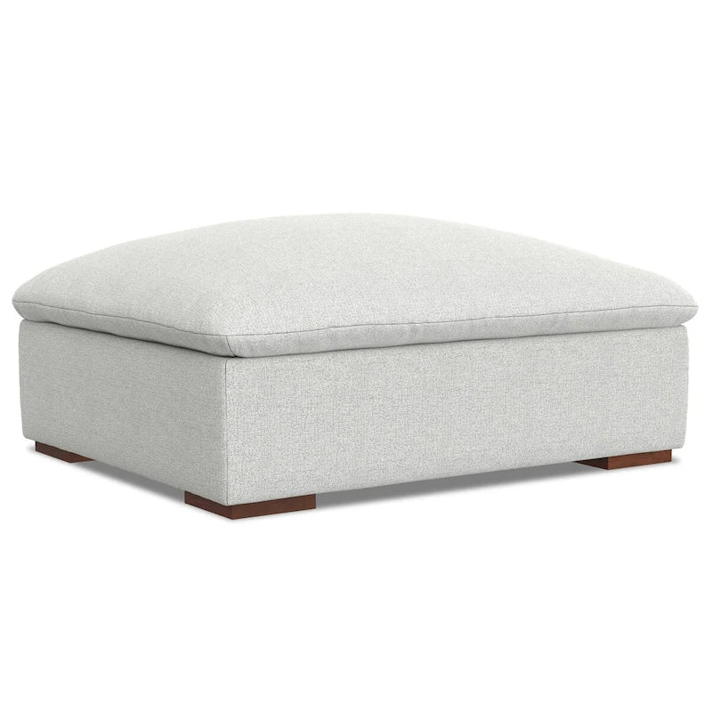 WYNDENHALL Marlee Canapé modulaire 3 places et pouf en tissu chenille velouté haute performance