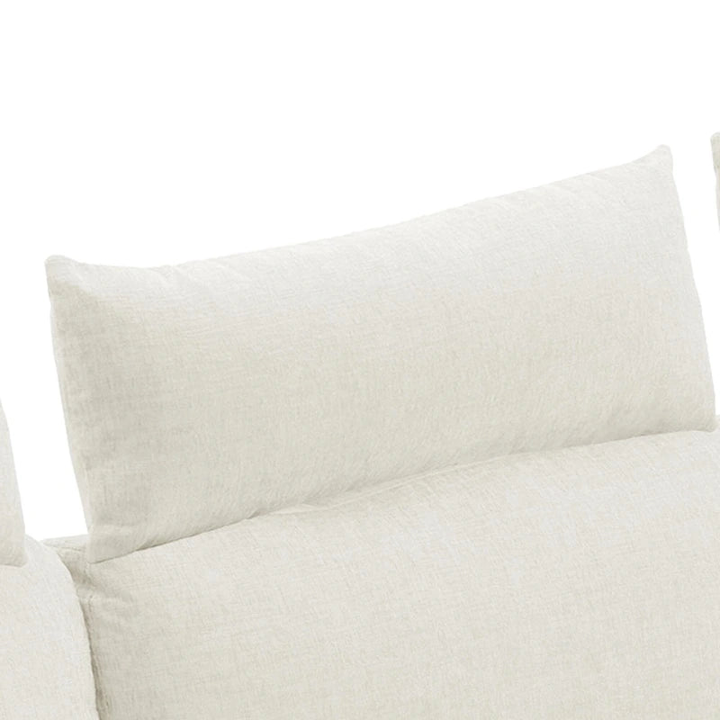 Canapé sectionnel chenille 89 po avec méridienne extra large pour salon