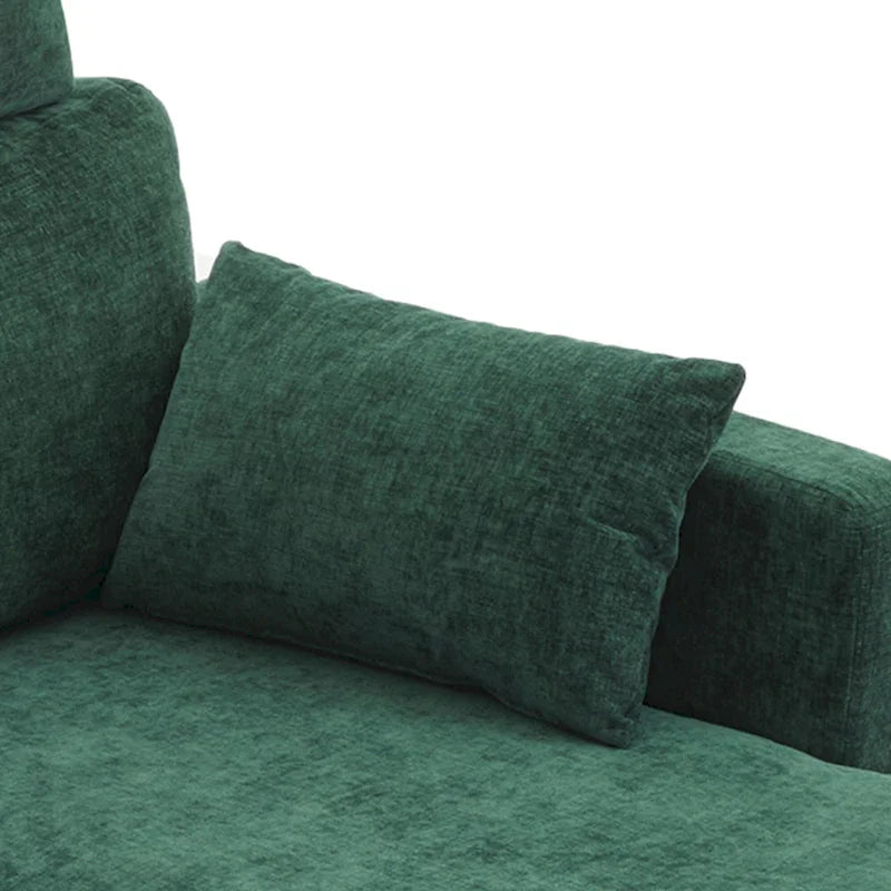 Canapé sectionnel chenille 89 po avec méridienne extra large pour salon
