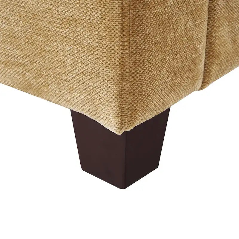 Canapé 3 places moderne en velours côtelé LUE BONA 81, canapé rembourré rectangulaire en polyester pour salon - 81W X 33D X 26H