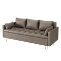 Canapé 3 places en cuir GIMMYFIVE avec coussin, canapé de salon