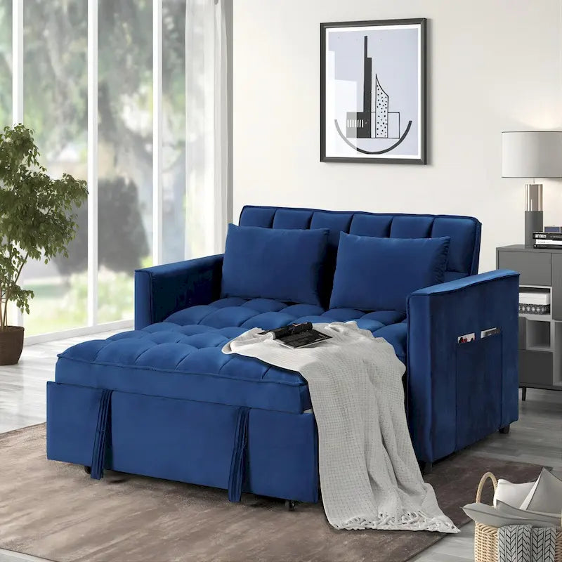Canapé en velours 66.25 - L 66.25 X P 34