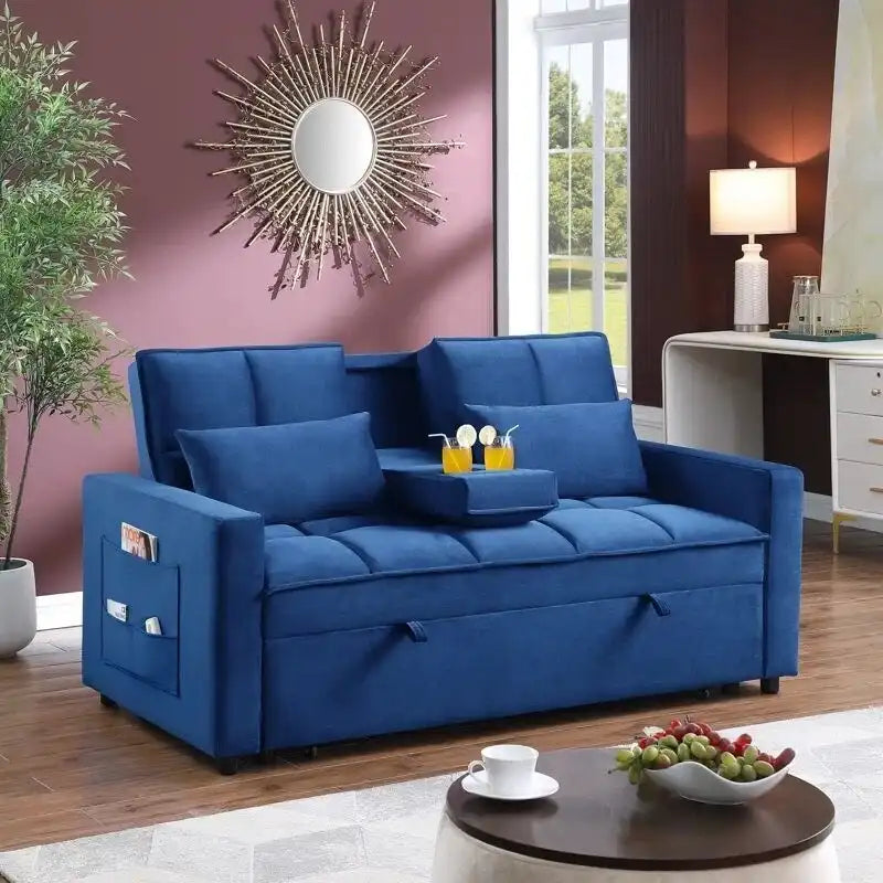 Canapé en velours 66.25 - L 66.25 X P 34