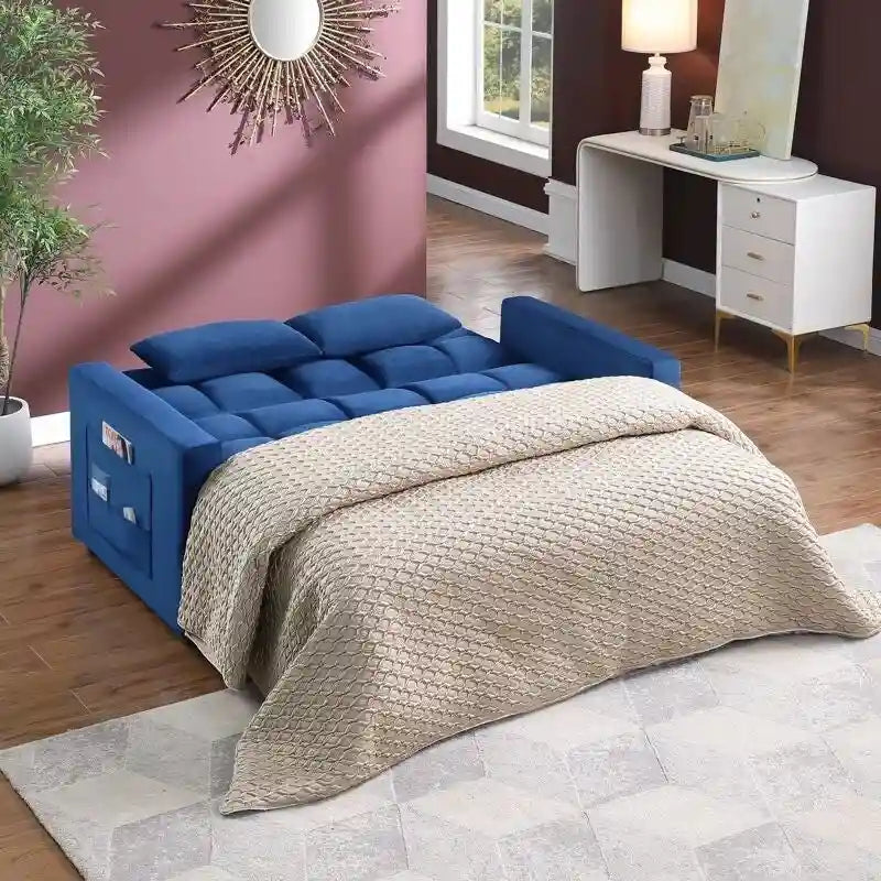 Canapé en velours 66.25 - L 66.25 X P 34