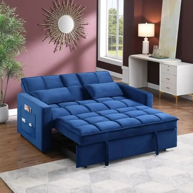 Canapé en velours 66.25 - L 66.25 X P 34