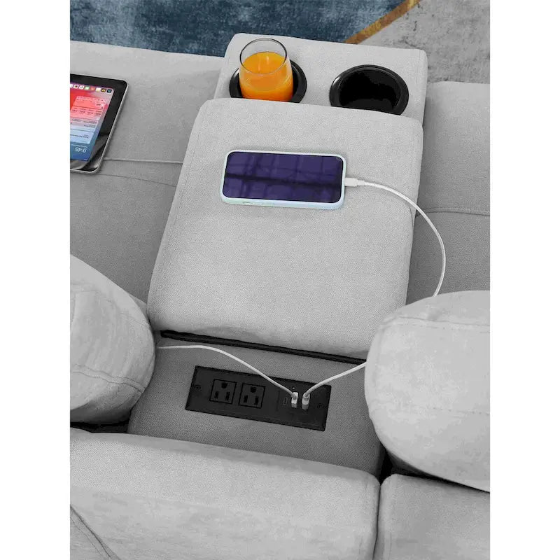Canapé d'angle modulable en velours