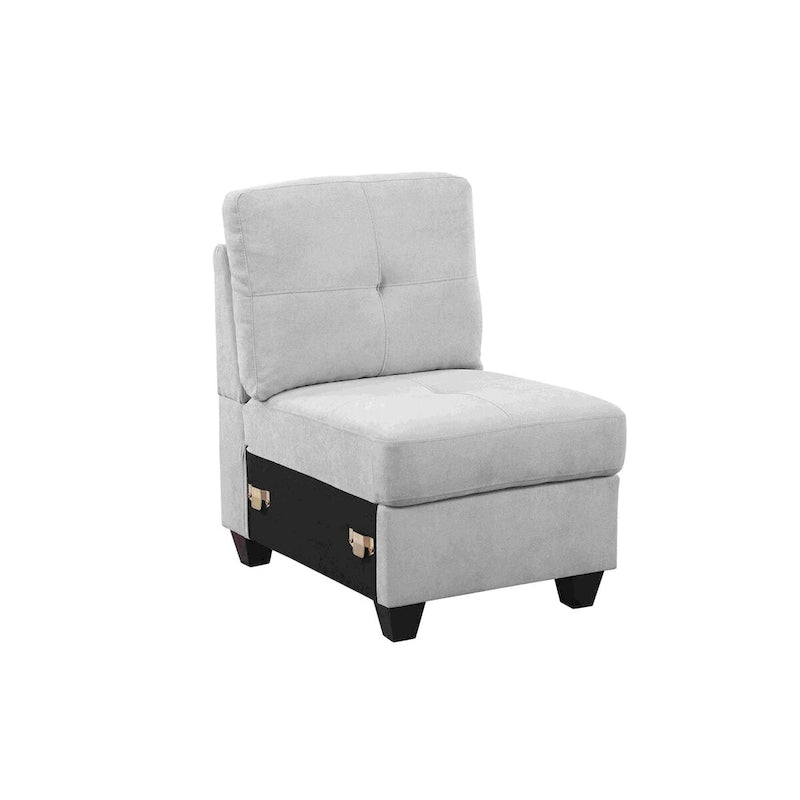 Canapé d'angle modulable en velours