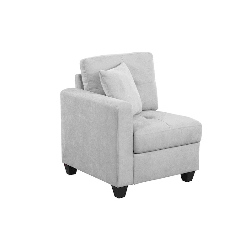 Canapé d'angle modulable en velours