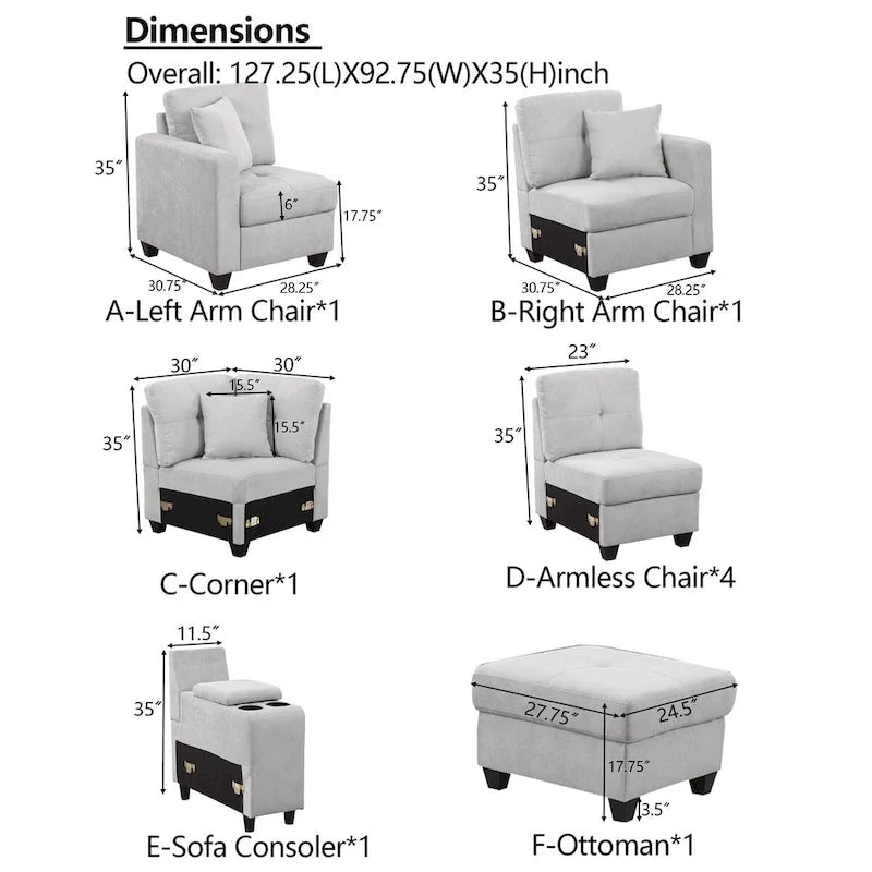 Canapé d'angle modulable en velours