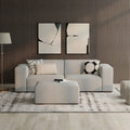 Ensemble modulaire canapé 2 places et pouf WYNDENHALL Biggs