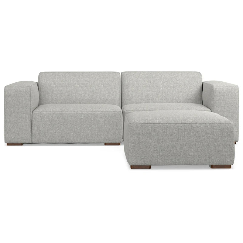 Ensemble modulaire canapé 2 places et pouf WYNDENHALL Biggs