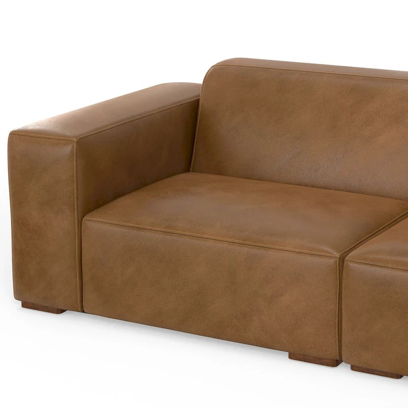 Ensemble modulaire canapé 2 places et pouf WYNDENHALL Biggs