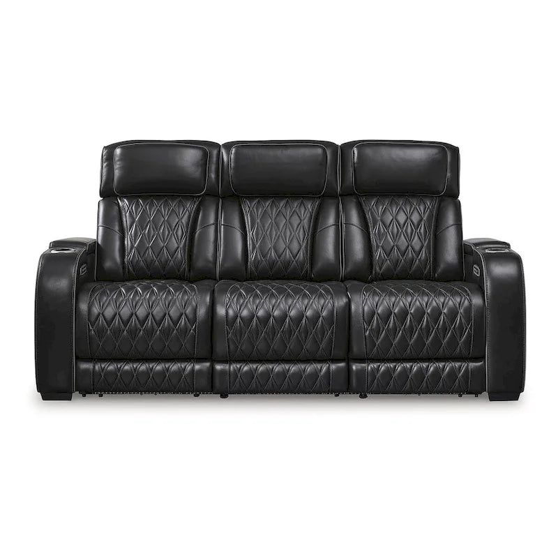 Canapé inclinable électrique Signature Design by Ashley Boyington noir - 86 larg. x 38 prof. x 44 haut.