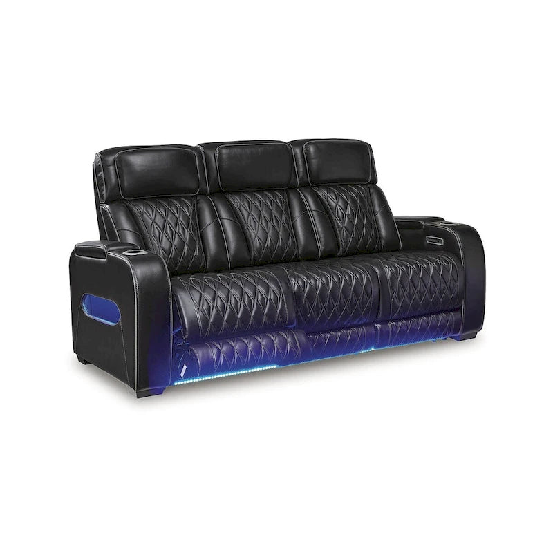 Canapé inclinable électrique Signature Design by Ashley Boyington noir - 86 larg. x 38 prof. x 44 haut.