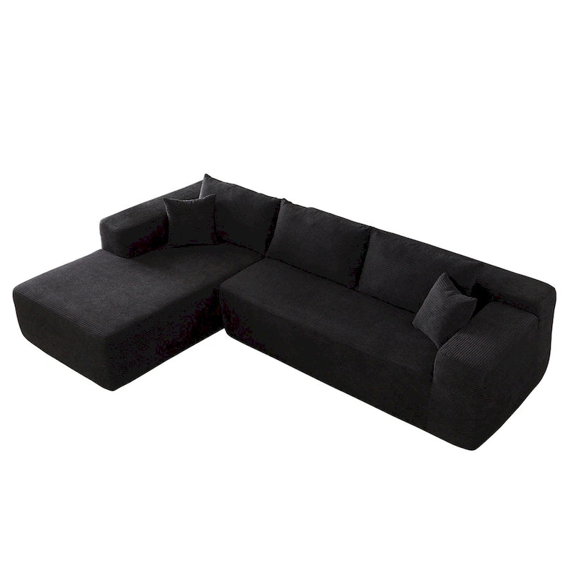 Canapé d'angle OVIOS Pit Stripes sans assemblage requis