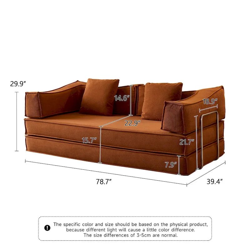 JASIWAY Canapé-lit convertible moderne vintage