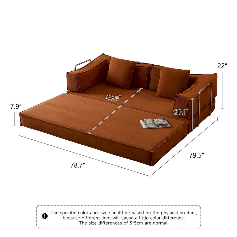 JASIWAY Canapé-lit convertible moderne vintage