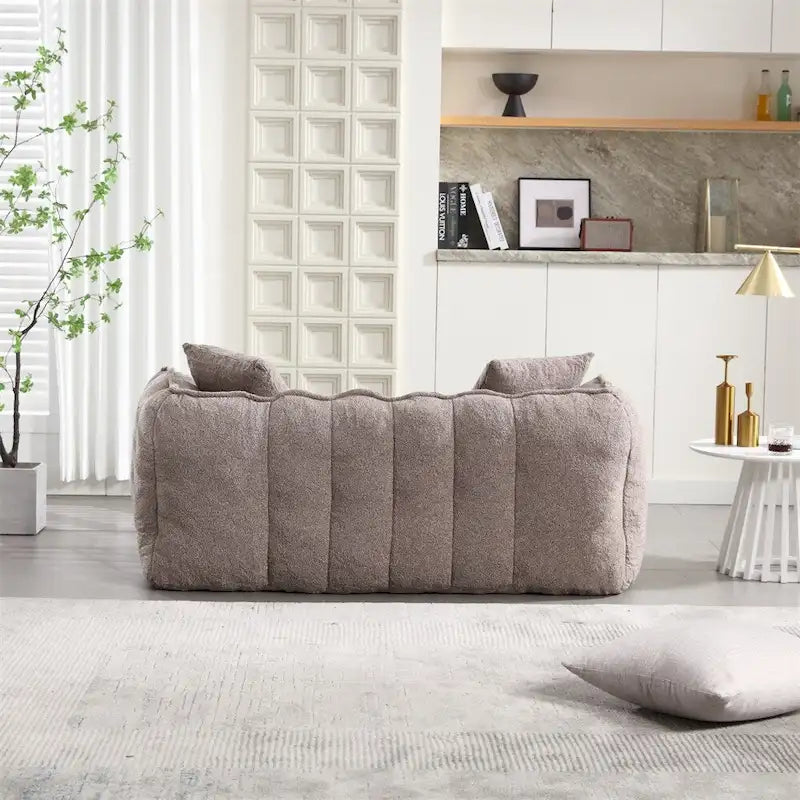 Canapé inclinable moderne en chenille avec mousse haute résilience