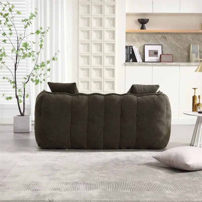 Canapé inclinable moderne en chenille avec mousse haute résilience