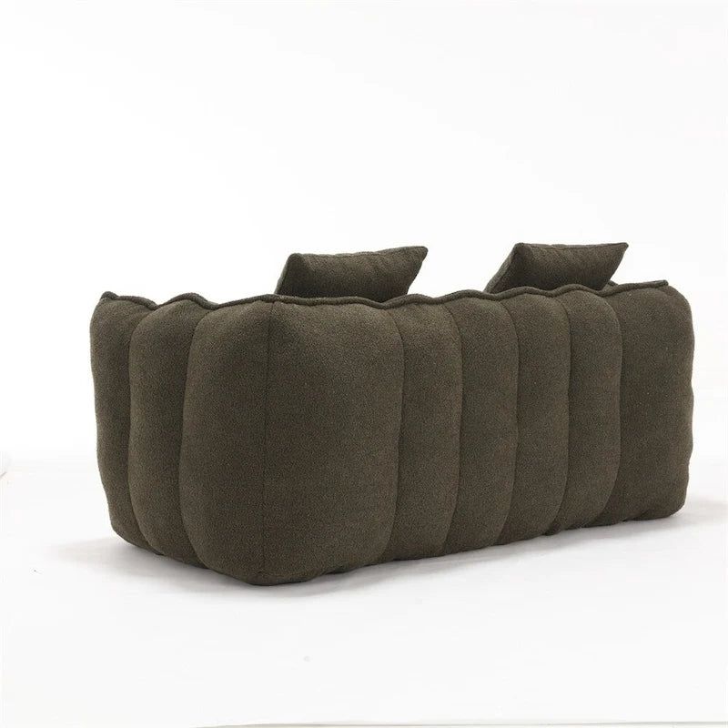 Canapé inclinable moderne en chenille avec mousse haute résilience