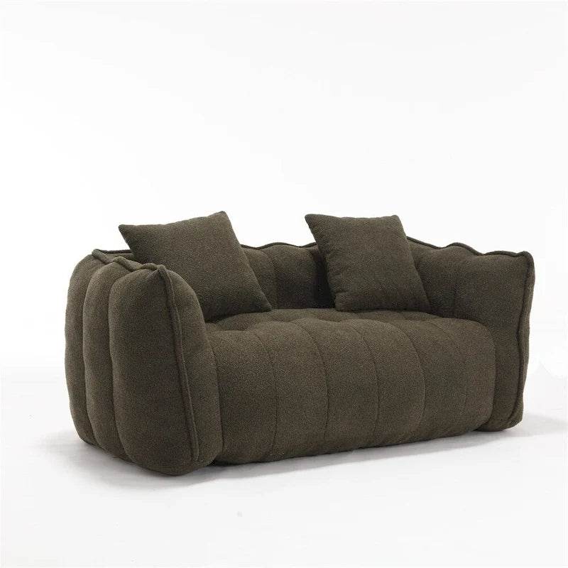 Canapé inclinable moderne en chenille avec mousse haute résilience