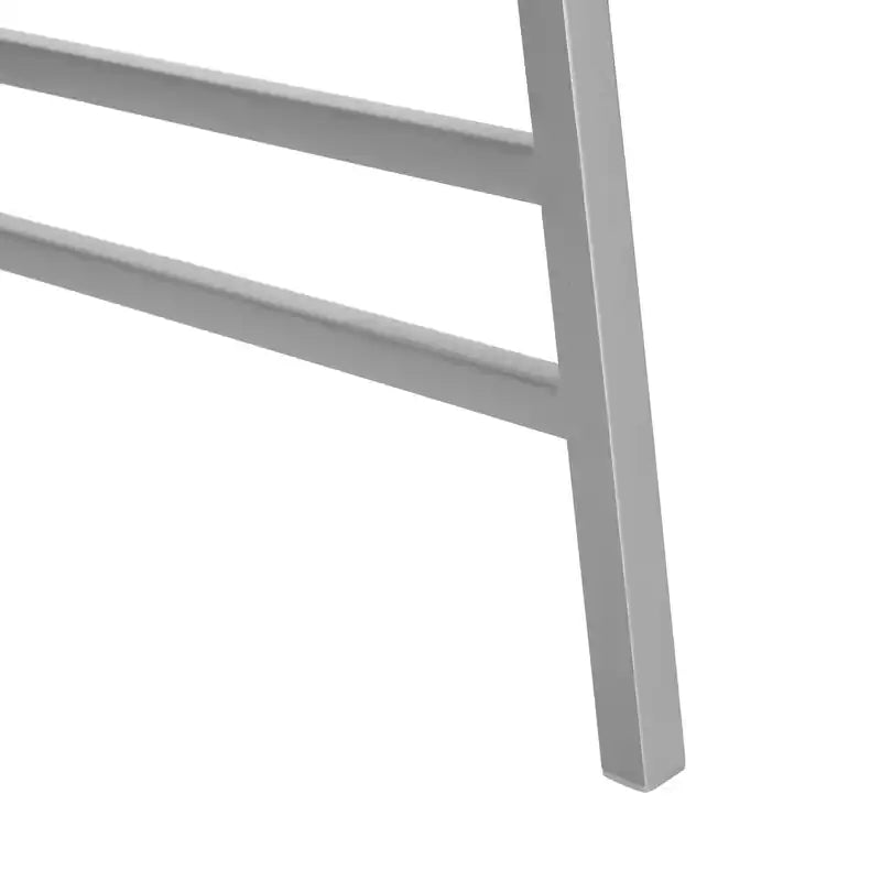 40 tables basses modernes – Plateau blanc et pieds en métal gris