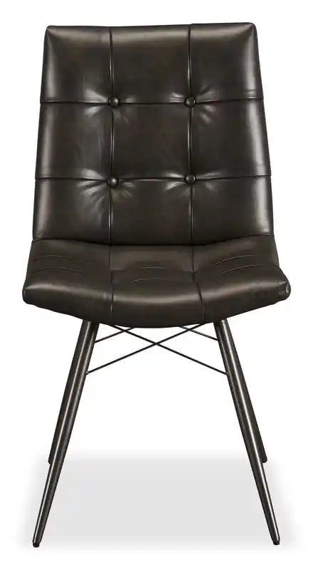 Chaise de salle à manger avec tissu en cuir végétalien