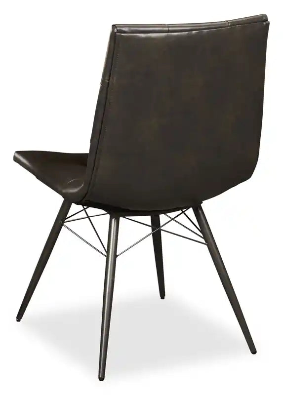 Chaise de salle à manger avec tissu en cuir végétalien