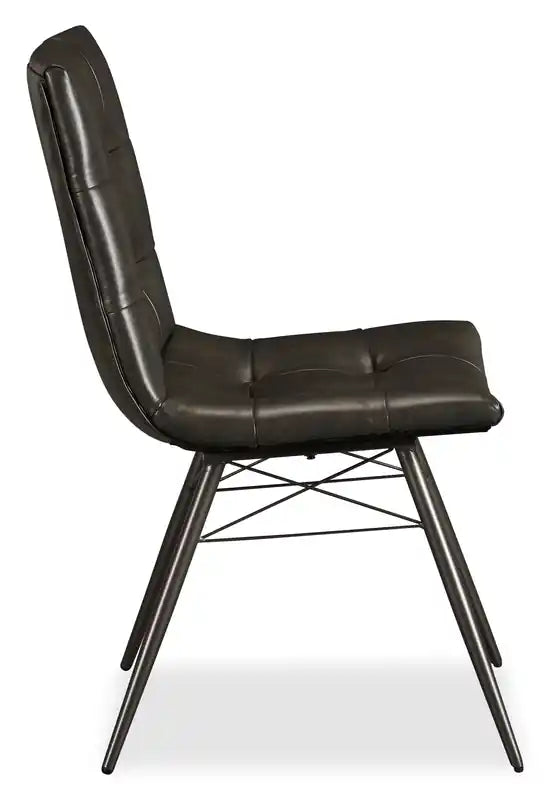 Chaise de salle à manger avec tissu en cuir végétalien