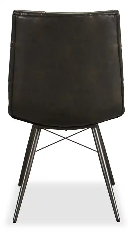 Chaise de salle à manger avec tissu en cuir végétalien