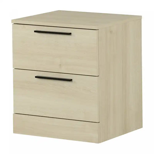 Step One Essential 2-drawer Nightstand - Bleached Oak