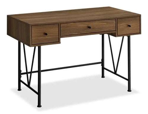 Shia 47.25 Office Desk with 3-Drawers