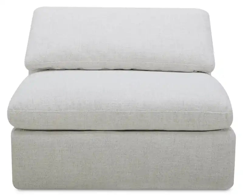 Fauteuil inclinable électrique sans accoudoirs 44" en tissu avec coussins en duvet