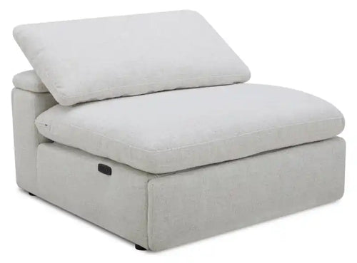 Fauteuil inclinable électrique sans accoudoirs 44" en tissu avec coussins en duvet